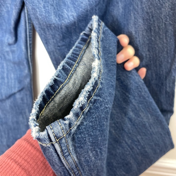 Levi's Low Pro Mid Rise Distressed Straight Jeans 29 - Picture 11 of 15